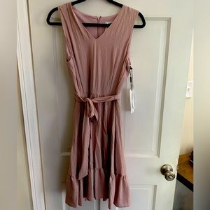 Pink tiered Calvin Klein sleeve dress NWT